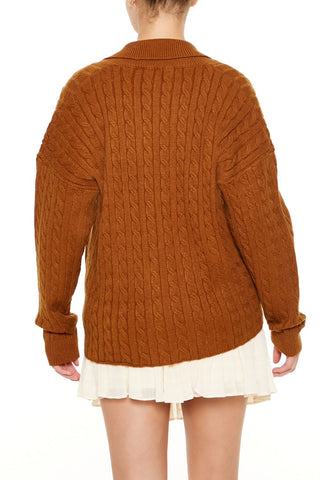 Double-Breasted Cardigan Sweater