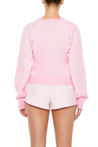 Striped Ribbed Knit Sweater