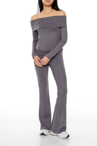 Foldover Off-the-Shoulder Top