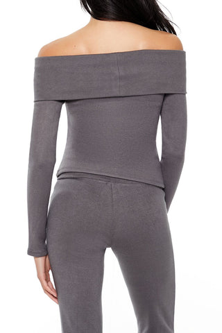 Foldover Off-the-Shoulder Top