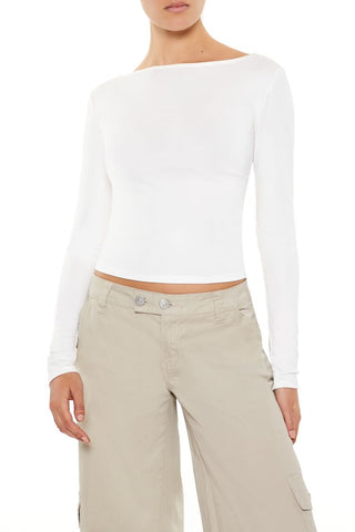 Lace-Up High-Neck Top