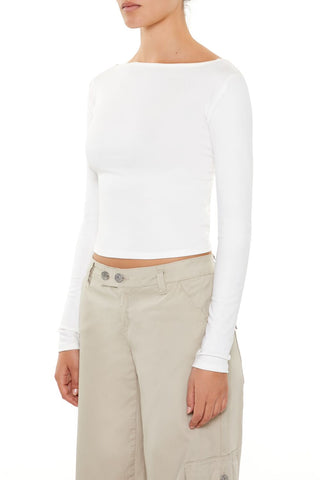 Lace-Up High-Neck Top