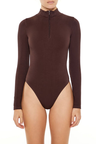 Seamless Half-Zip Bodysuit