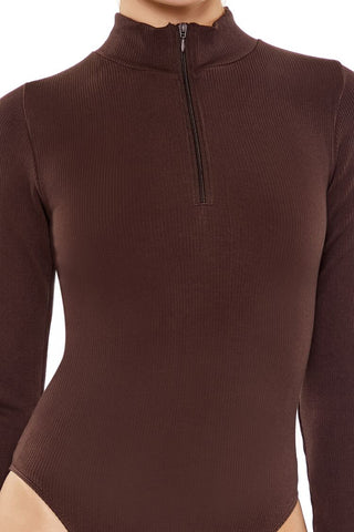 Seamless Half-Zip Bodysuit