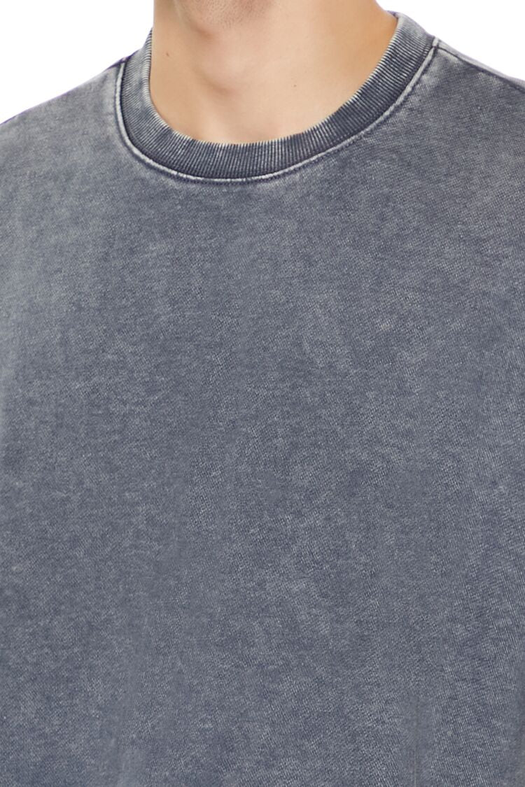  Forever 21 Mineral Wash Crew Tee - oatmeal - Bonton