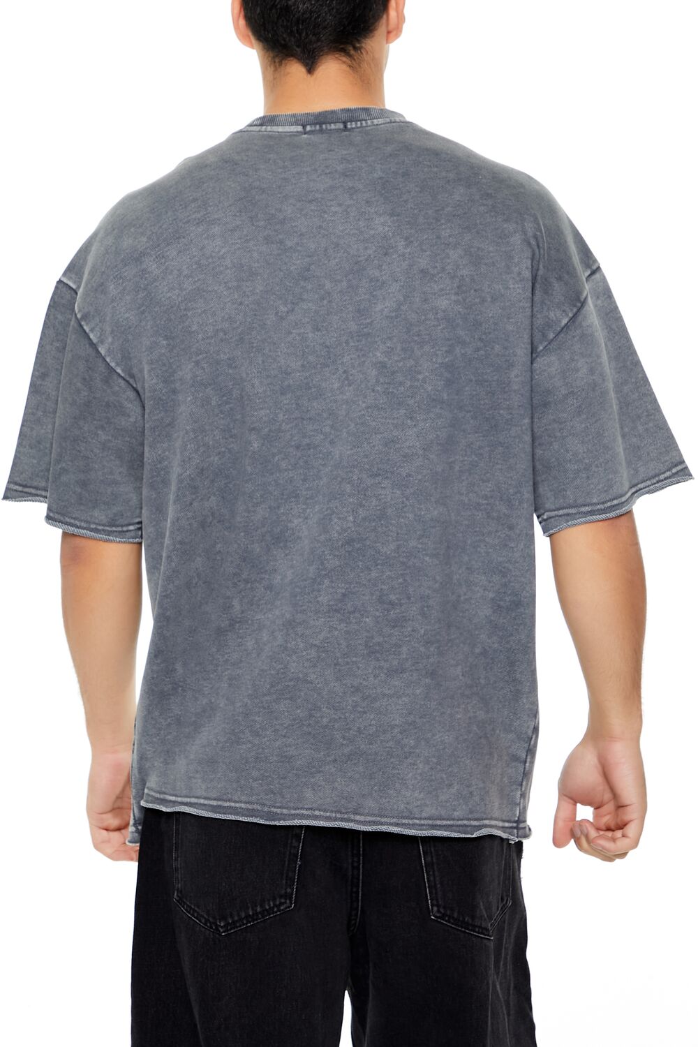  Forever 21 Mineral Wash Crew Tee - oatmeal - Bonton