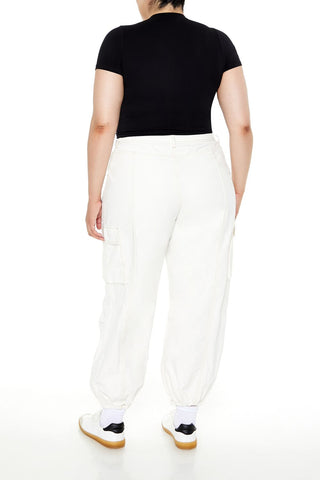 Plus Size High-Rise Cargo Joggers