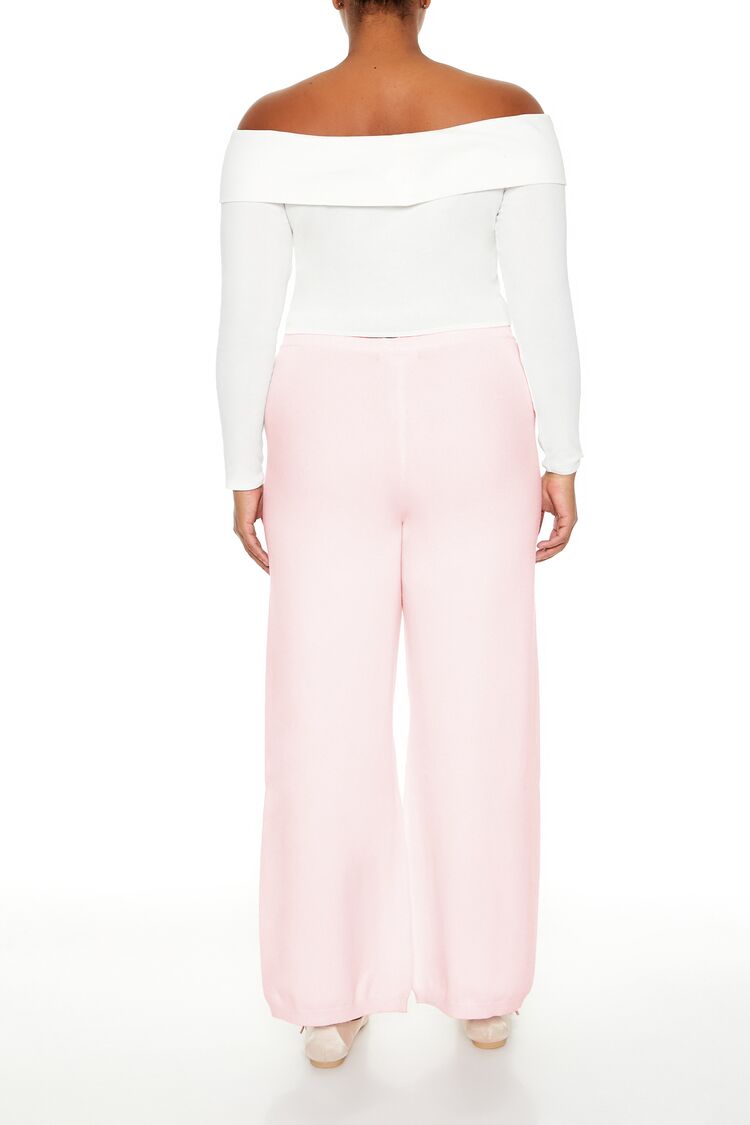  Forever 21 Plus Size Sweater-Knit Wide Pants - dark-grey - Bonton