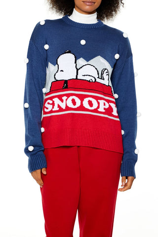 Pom Pom Snoopy Sweater