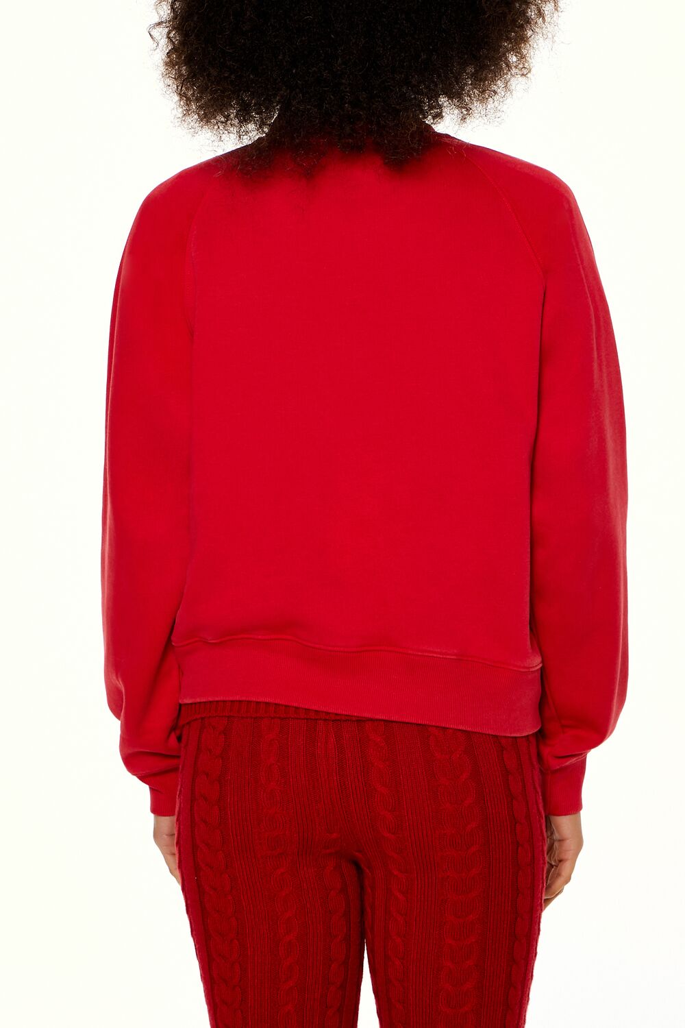  Forever 21 Peanuts Graphic Fleece Pullover - red multi - Bonton