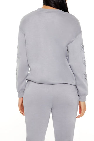 Glitter Lightning Bolt Pullover