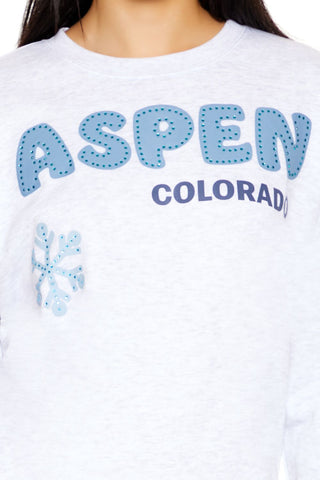 Aspen Colorado Rhinestone Pullover
