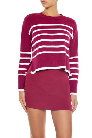 Striped Cropped Sweater
