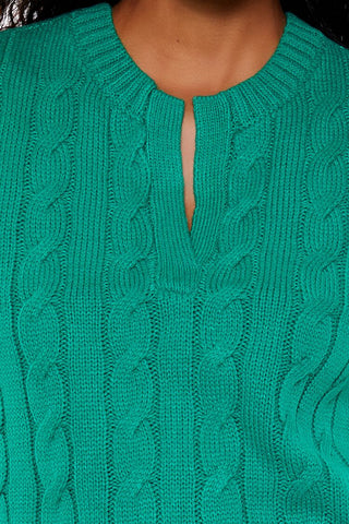 Cropped Cable Knit Sweater Vest