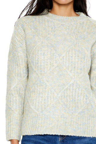 Textured Marled Knit Sweater