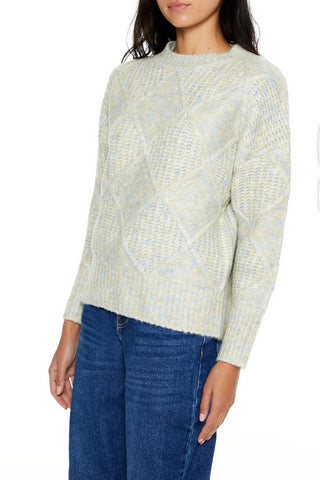 Textured Marled Knit Sweater