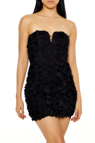 Rosette Mini Tube Dress