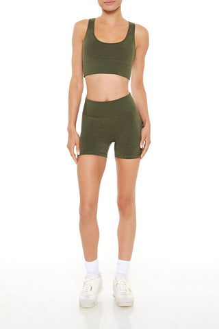 Active Seamless Glitter Sports Bra