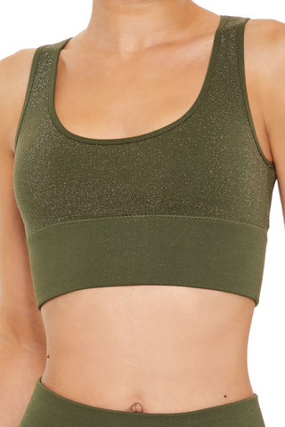 Active Seamless Glitter Sports Bra