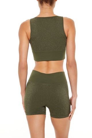 Active Seamless Glitter Sports Bra