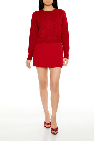 Cropped Crew Sweater