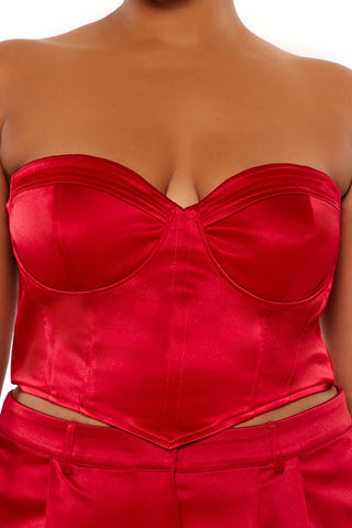 Plus Size Sweetheart Bustier Tube Top