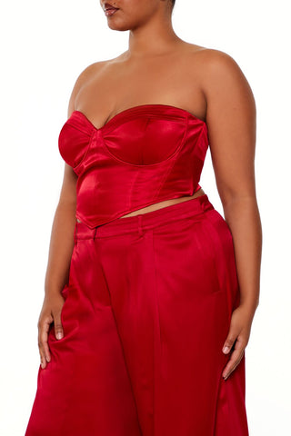 Plus Size Sweetheart Bustier Tube Top