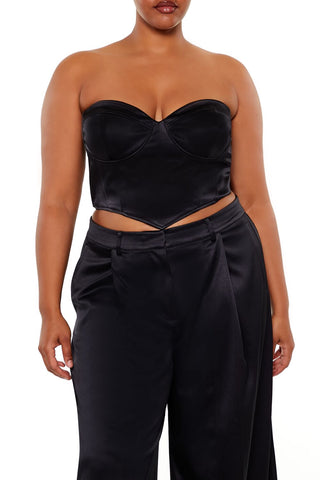 Plus Size Sweetheart Bustier Tube Top