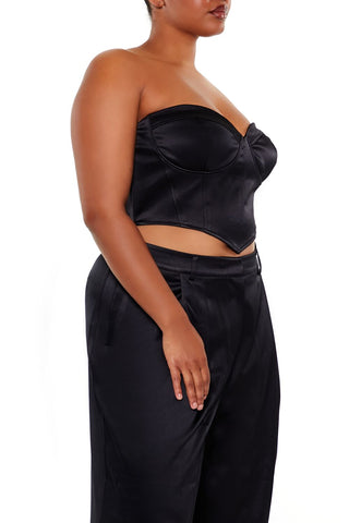 Plus Size Sweetheart Bustier Tube Top