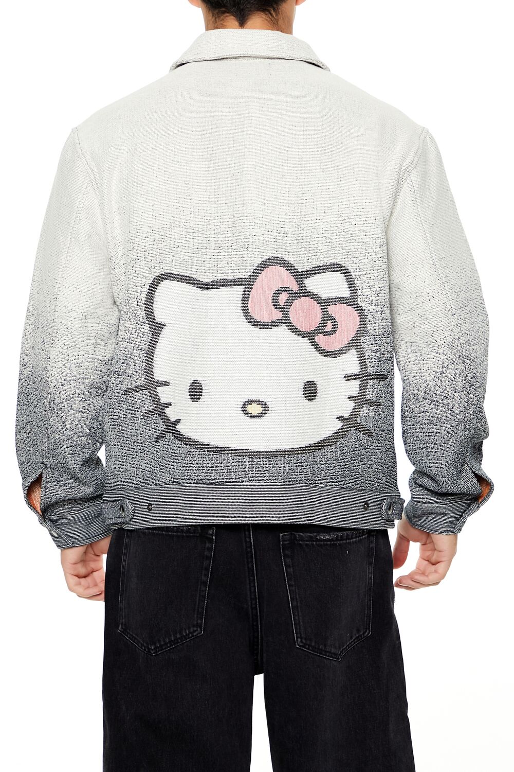  Forever 21 Hello Kitty Gradient Zip-Up Jacket - cream-multi - Bonton