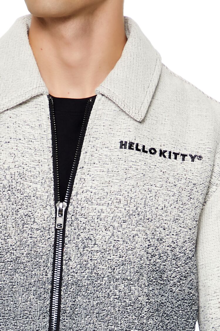  Forever 21 Hello Kitty Gradient Zip-Up Jacket - cream-multi - Bonton