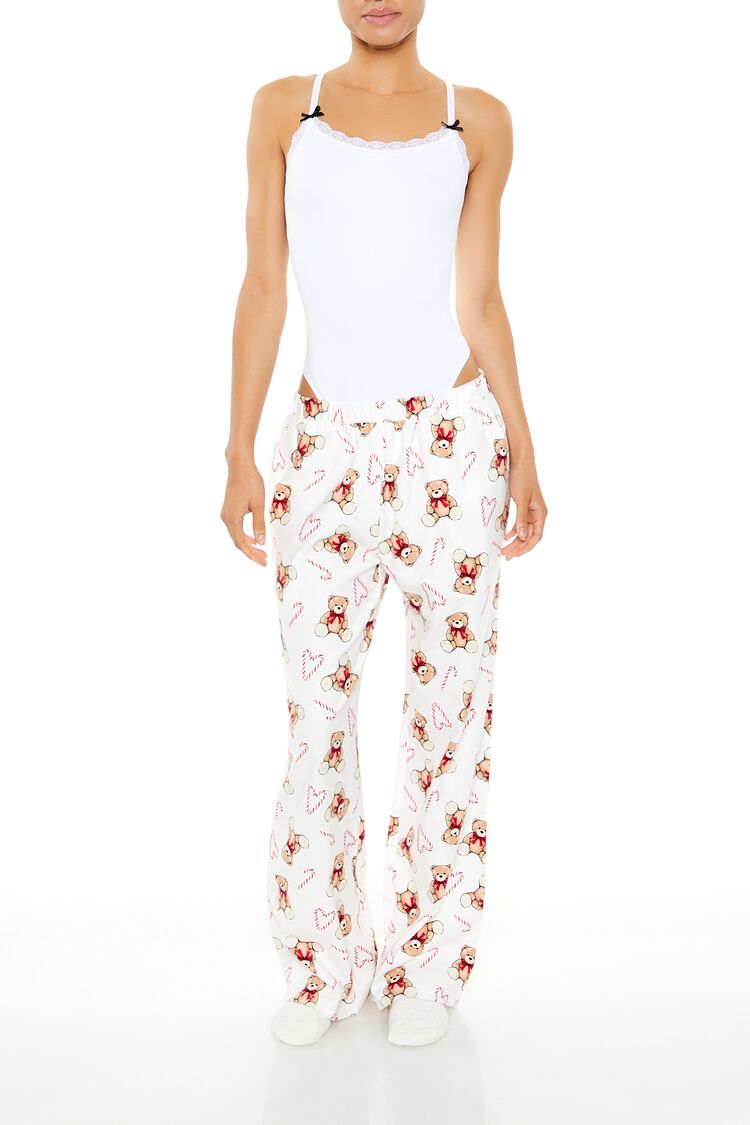  Forever 21 Seamless Bow Lingerie Bodysuit - white-black - Bonton