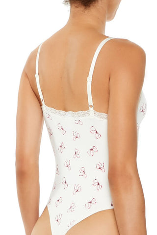 Seamless Bow Lingerie Bodysuit