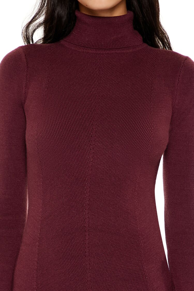  Forever 21 Turtleneck Midi Sweater Dress - black-swatch - Bonton