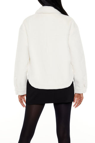 Faux Fur Cropped Shacket