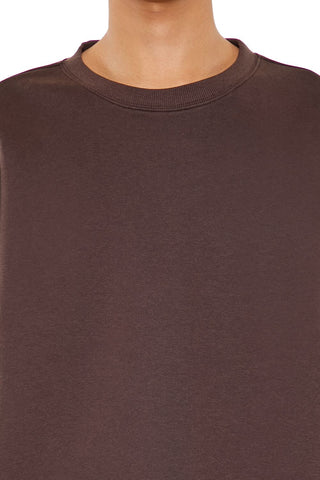 Drop-Sleeve Crew Pullover