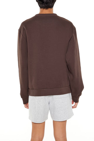 Drop-Sleeve Crew Pullover