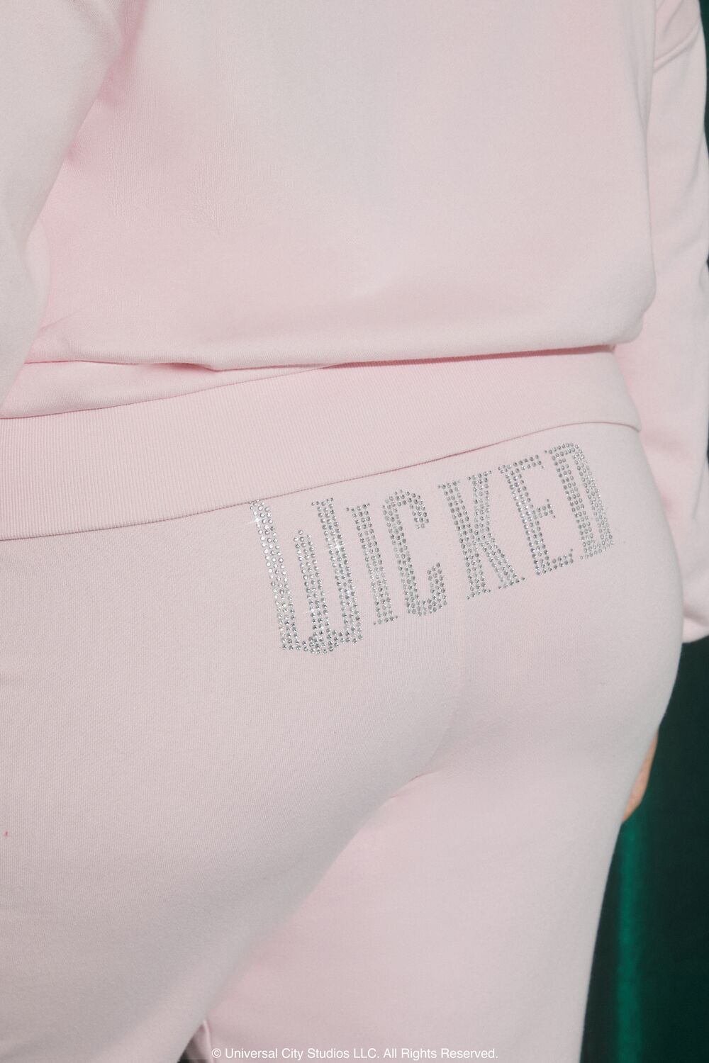  Forever 21 Plus Size Wicked Butterfly Sweatpants - pink-multi - Bonton