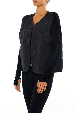 Active Quilted Zip-Up Vest