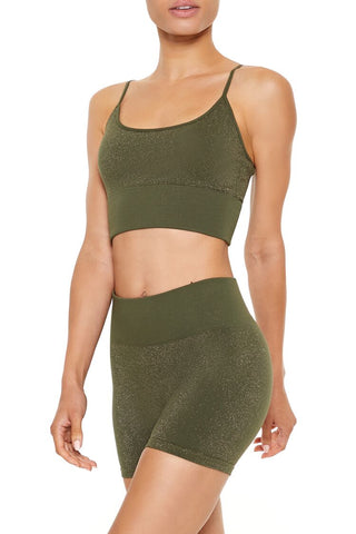 Active Seamless Glitter Sports Bra