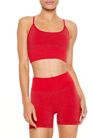Active Seamless Glitter Sports Bra