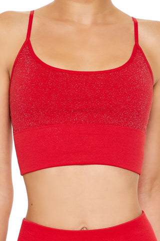 Active Seamless Glitter Sports Bra