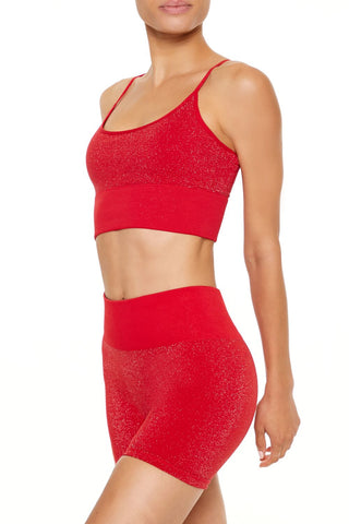 Active Seamless Glitter Sports Bra