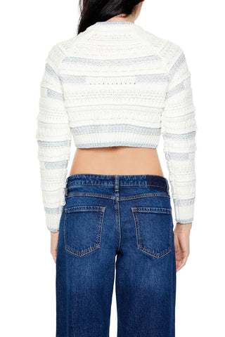 Textured Two-Tone Sweater