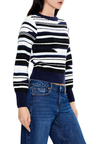 Abstract Striped Sweater