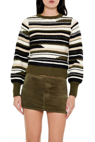 Abstract Striped Sweater