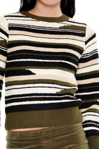 Abstract Striped Sweater