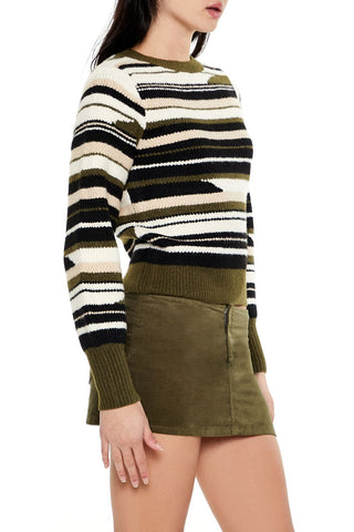 Abstract Striped Sweater