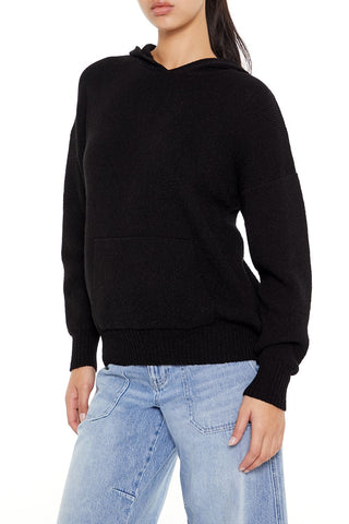 Hooded Drop-Sleeve Sweater