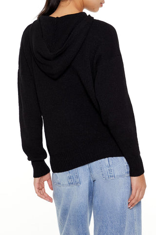 Hooded Drop-Sleeve Sweater